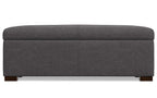 Gabbie Rectangular Storage Ottoman in Linen