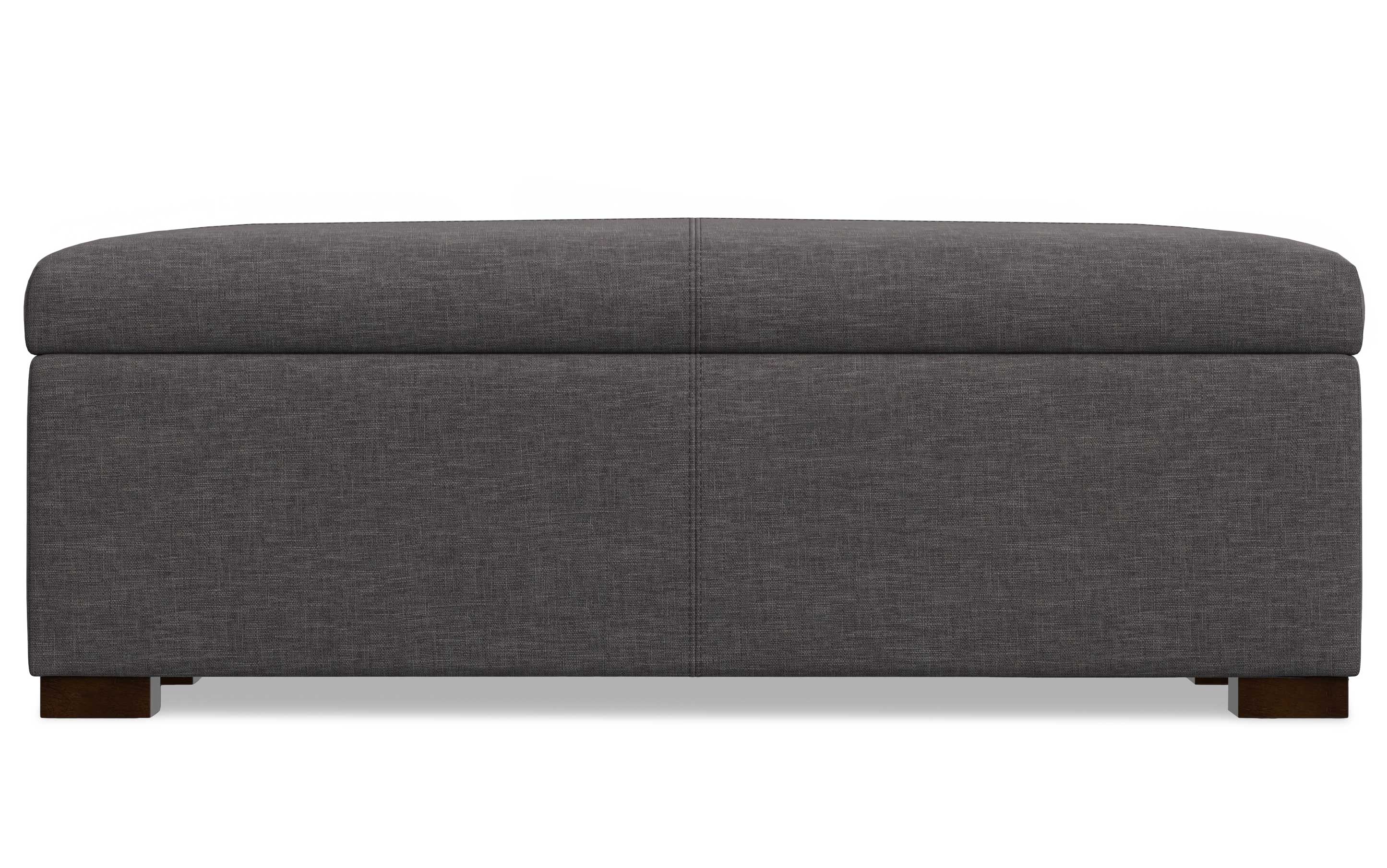 Gabbie Rectangular Storage Ottoman in Linen