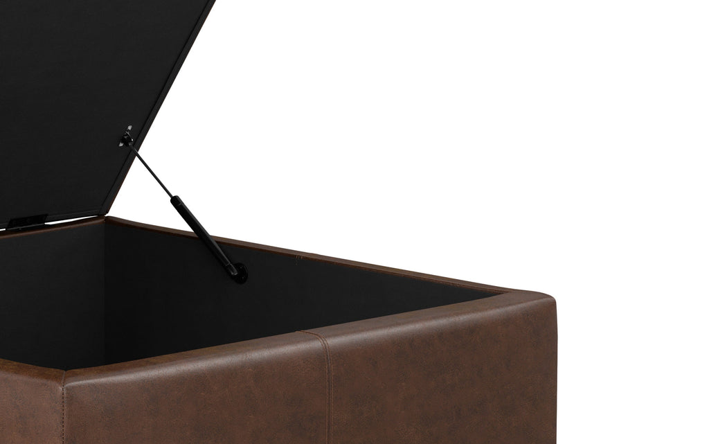 Gabbie Square Coffee Table Storage Ottoman