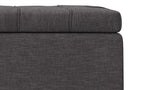 Laura Lift Top Storage Ottoman in Linen