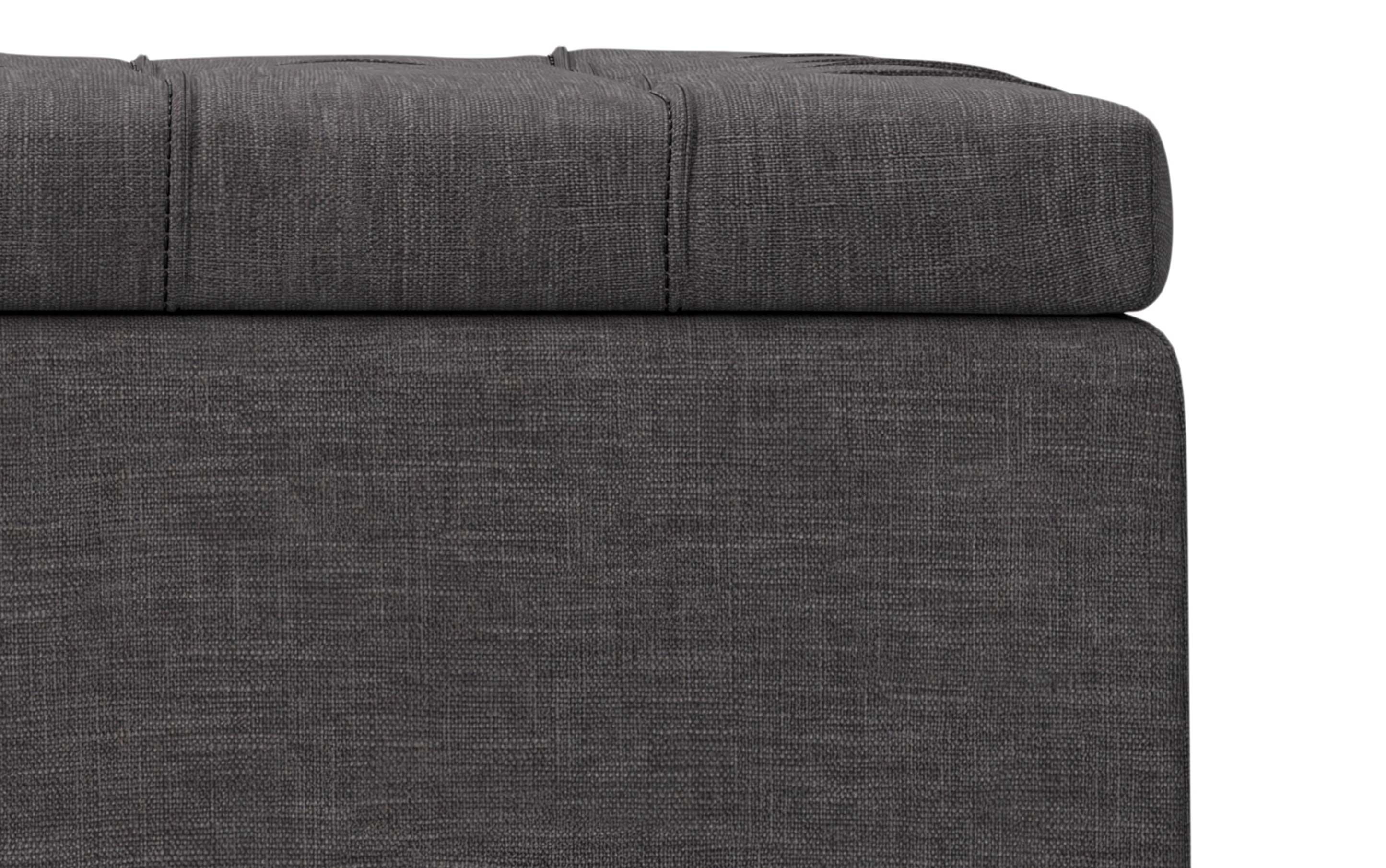 Laura Lift Top Storage Ottoman in Linen