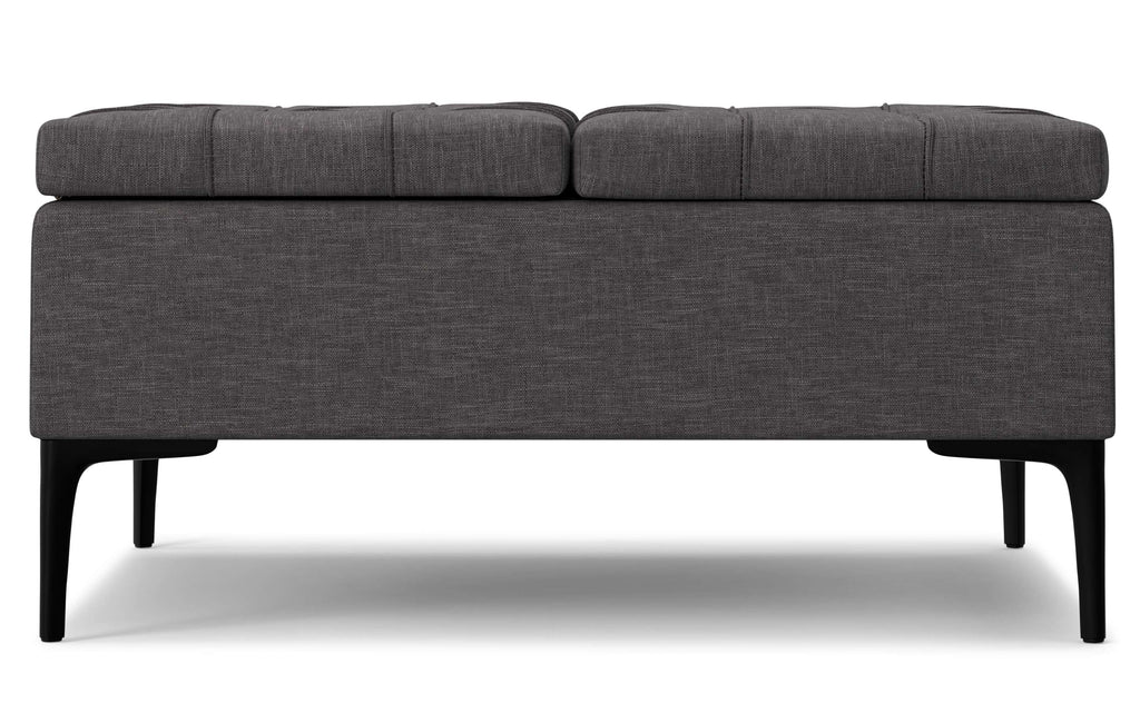 Laura Lift Top Storage Ottoman in Linen