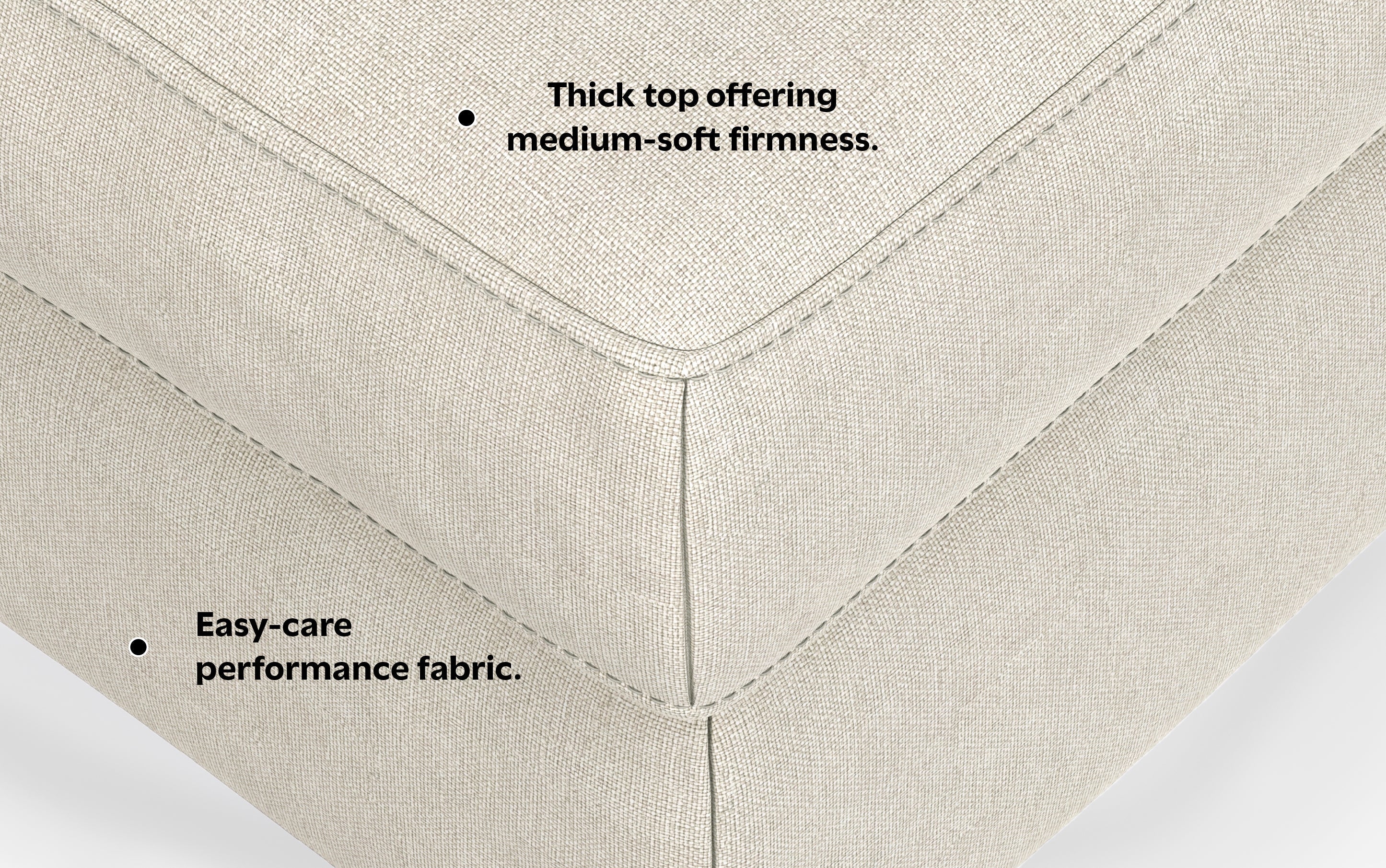 Ava Mid Century Ottoman