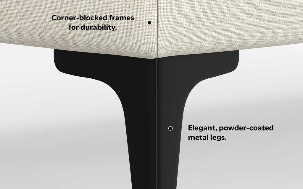 Ava Mid Century Ottoman