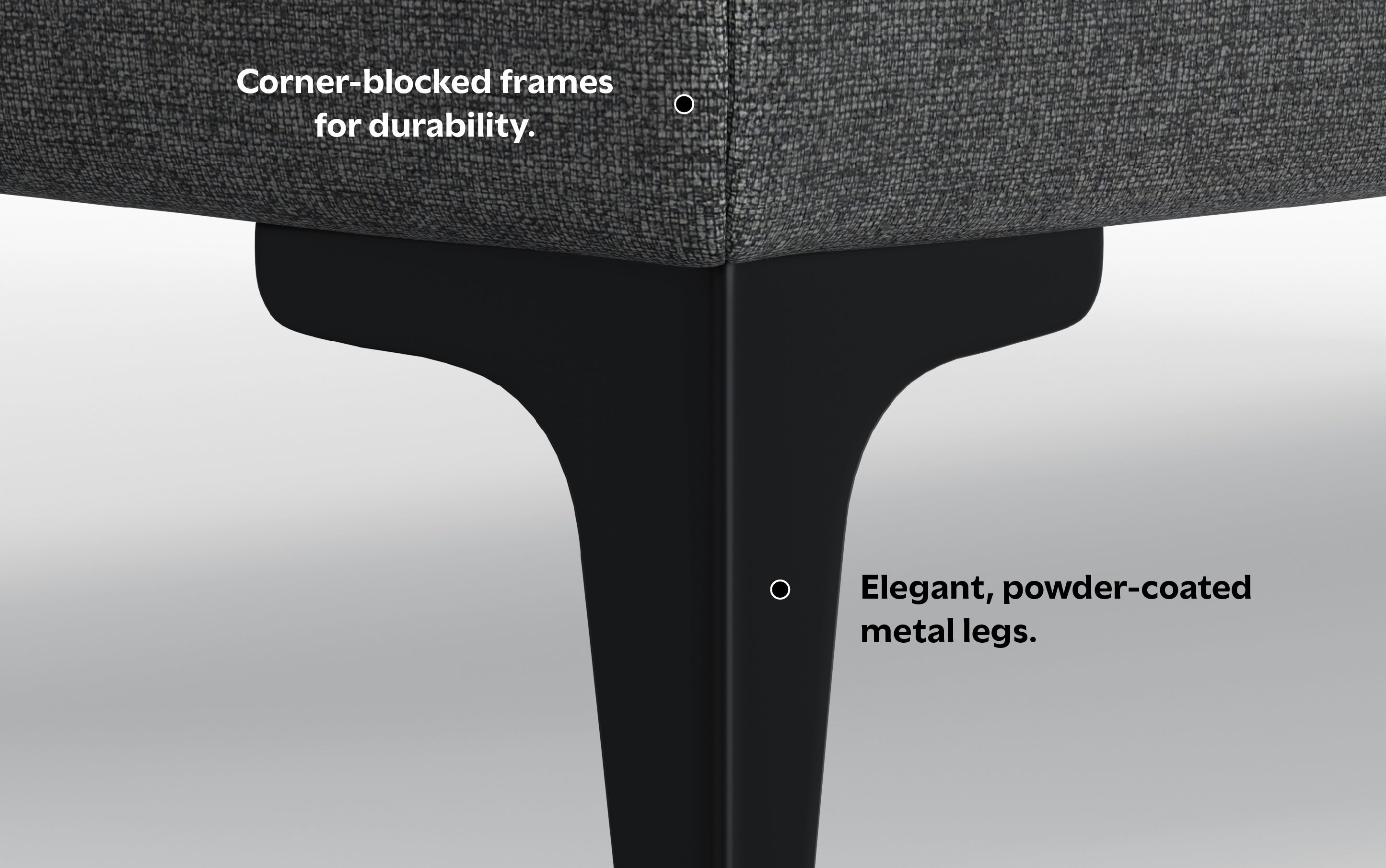 Ava Mid Century Ottoman