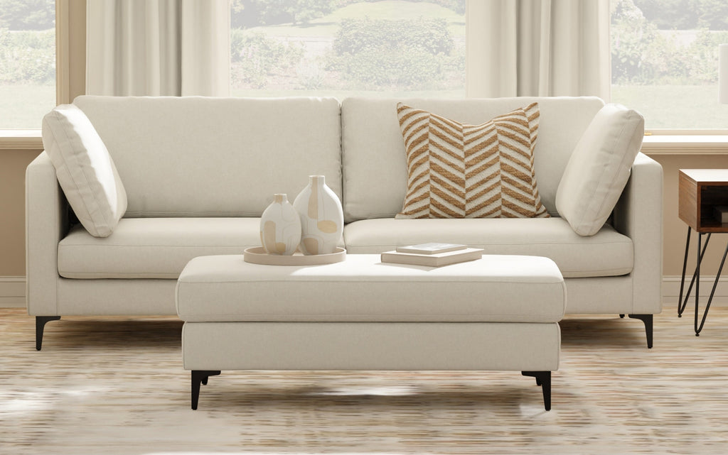 Ava Mid Century Ottoman Bench