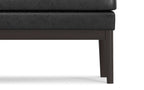 Carlson Ottoman Bench in Distressed Vegan Leather