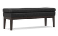 Carlson Ottoman Bench in Distressed Vegan Leather