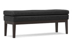 Carlson Ottoman Bench in Distressed Vegan Leather