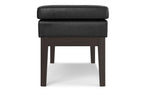 Carlson Ottoman Bench in Distressed Vegan Leather
