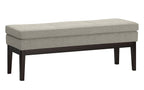 Carlson Ottoman Bench in Light Grey
