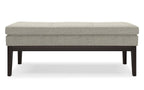 Carlson Ottoman Bench in Light Grey
