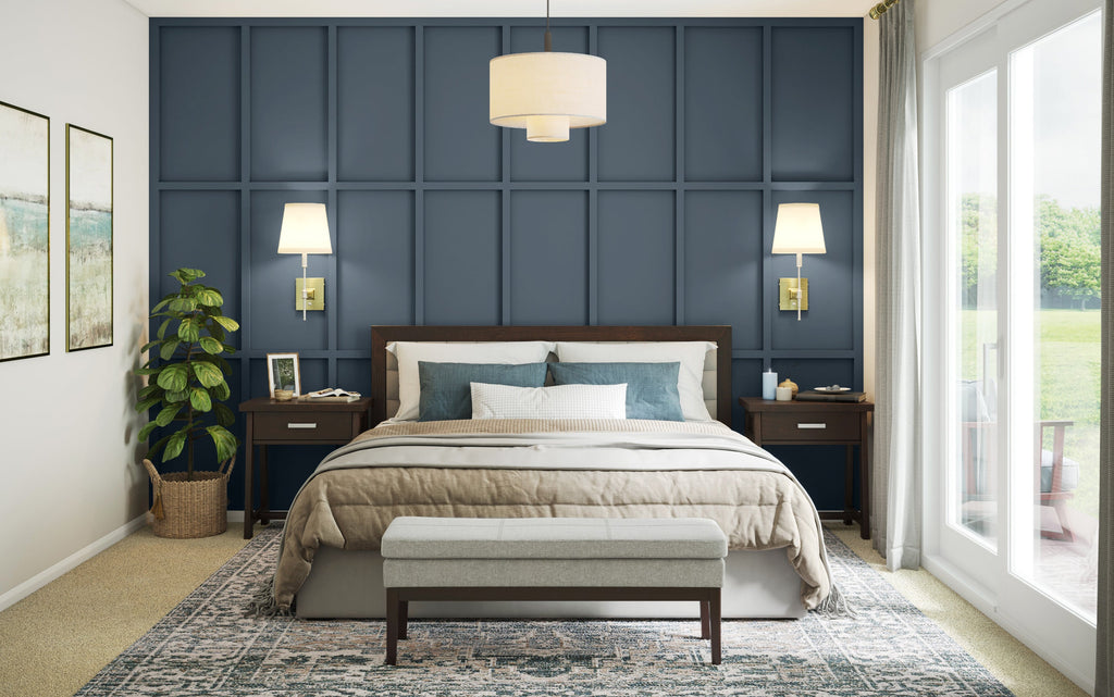 Carlson Ottoman Bench in Light Grey