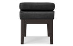 Carlson Small Ottoman Bench Distressed Vegan Leather