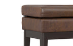 Carlson Small Ottoman Bench in Distressed Chestnut Brown