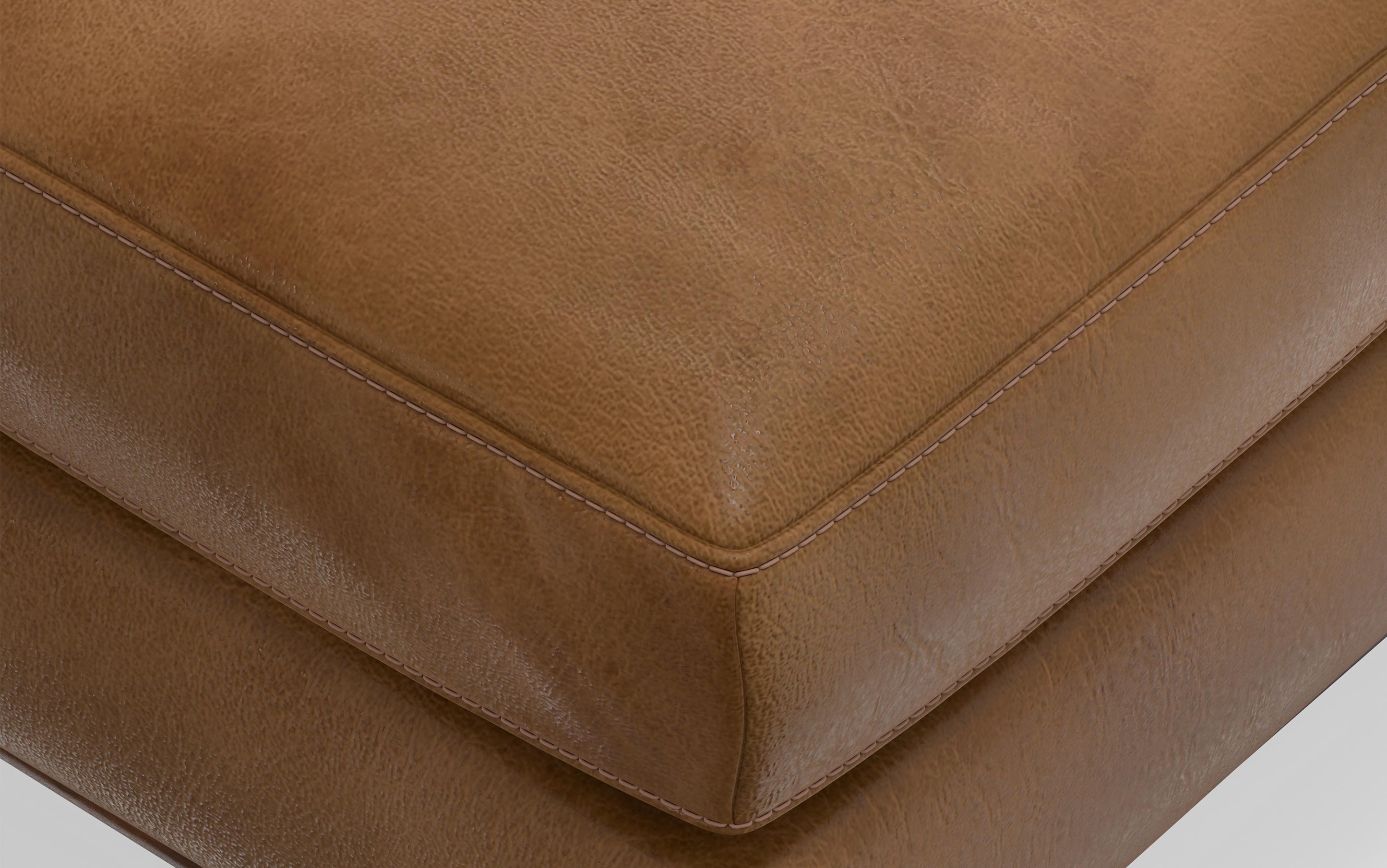 Morrison Ottoman in Genuine Top Grain Leather
