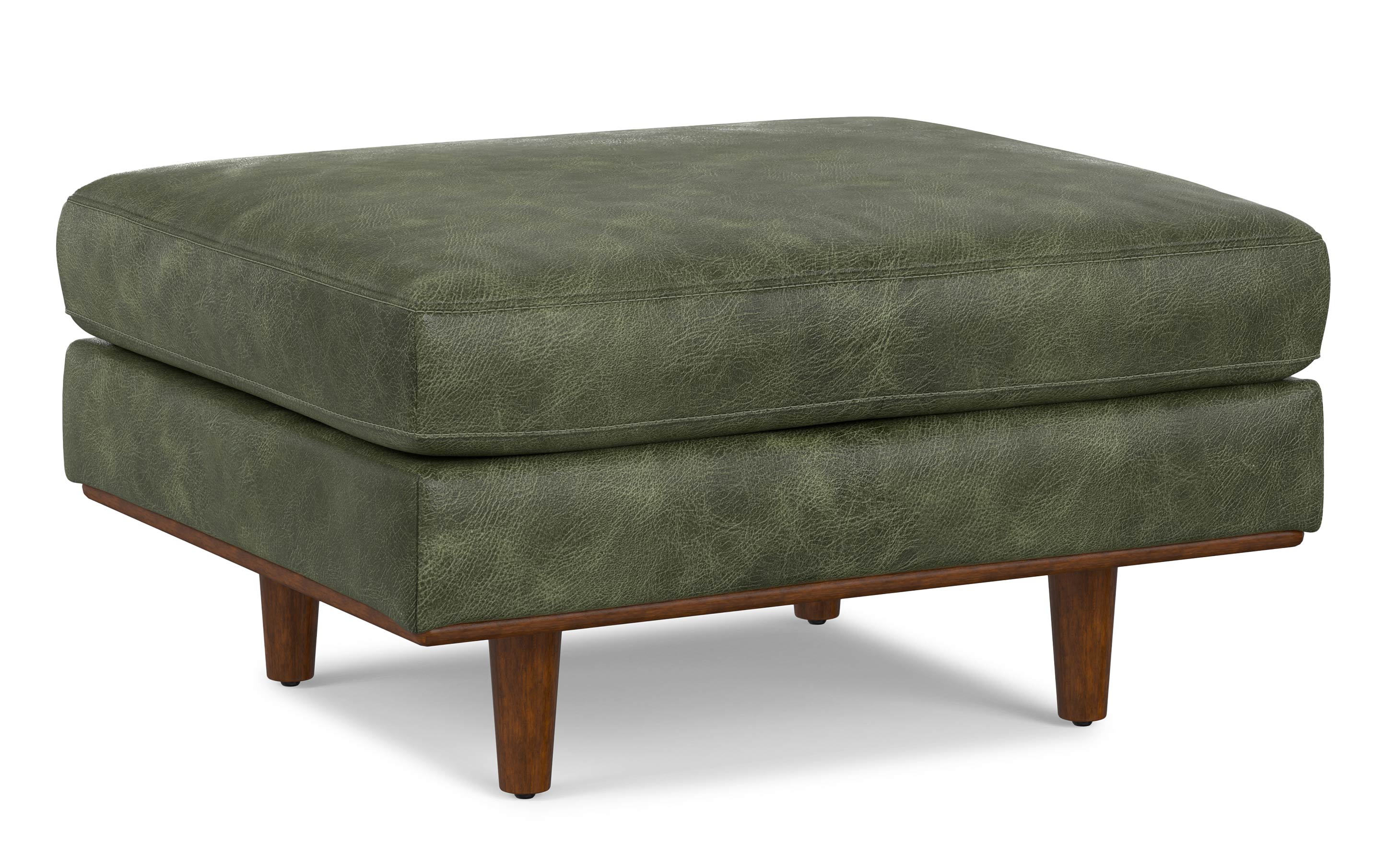 Morrison Ottoman in Genuine Top Grain Leather