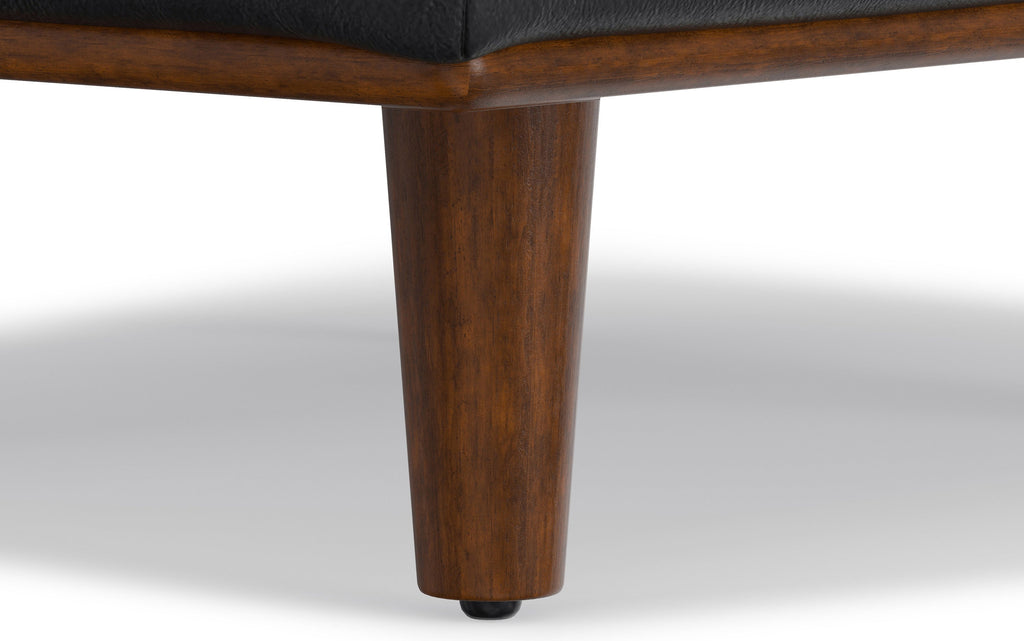 Morrison Large Rectangular Ottoman in Genuine Leather