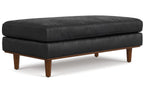 Morrison Large Rectangular Ottoman in Genuine Leather
