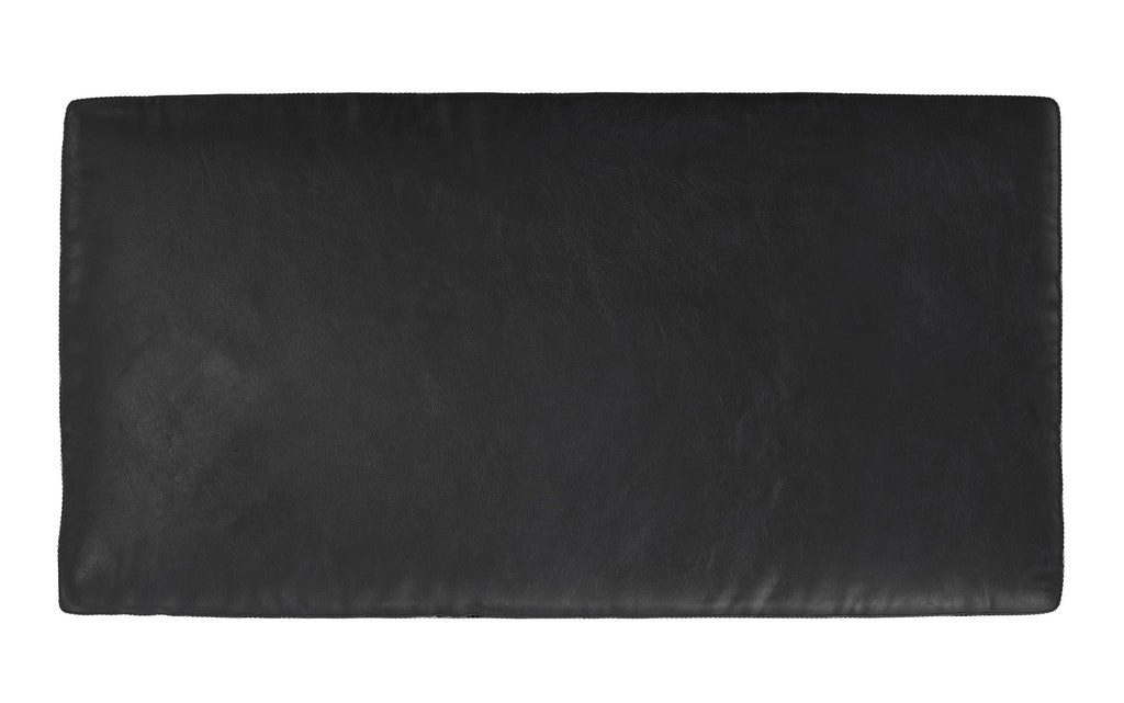 Morrison Large Rectangular Ottoman in Genuine Leather