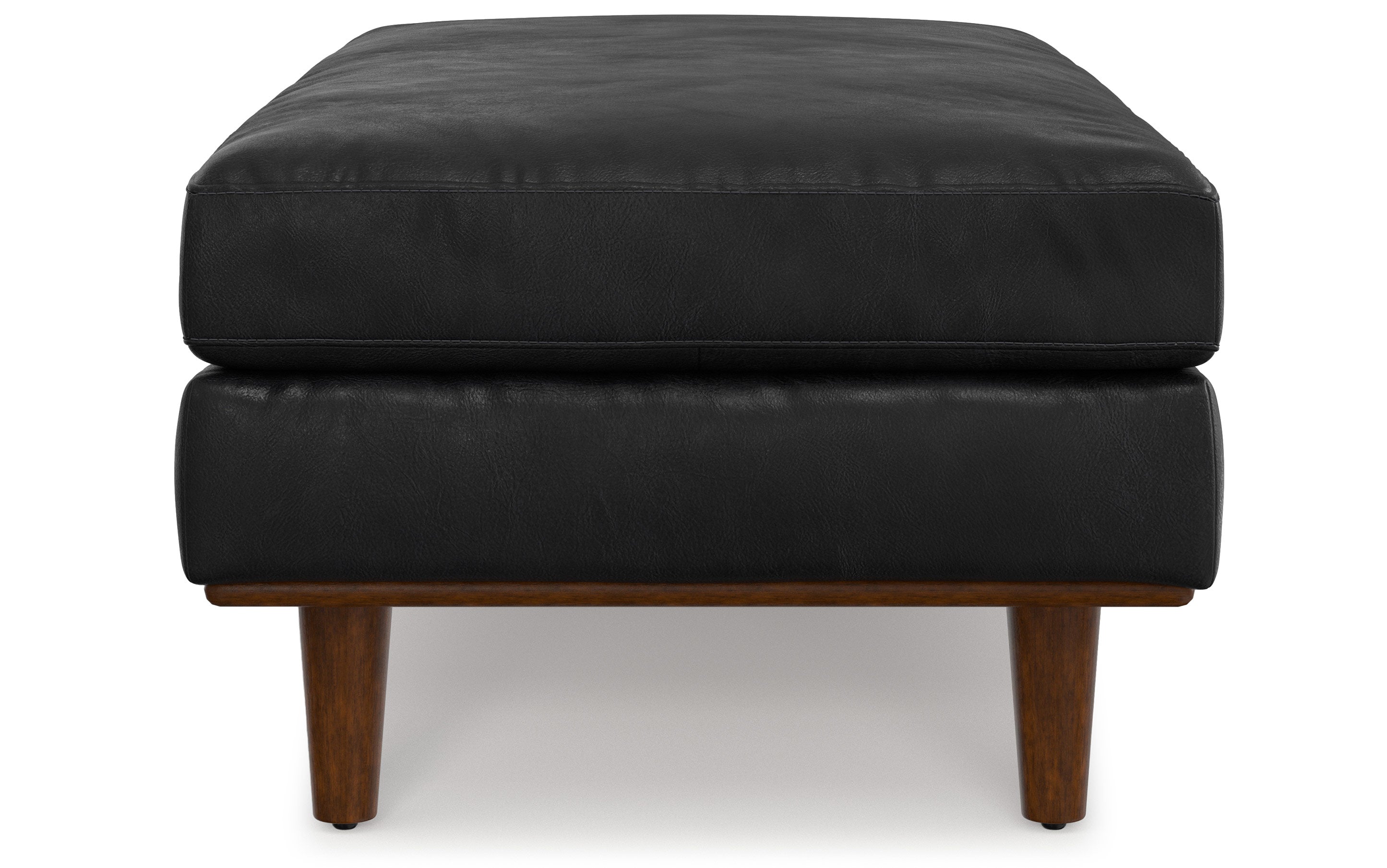 Morrison Large Rectangular Ottoman in Genuine Leather