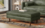 Morrison Large Rectangular Ottoman in Genuine Leather