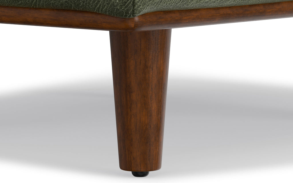 Morrison Large Rectangular Ottoman in Genuine Leather