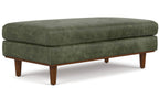 Morrison Large Rectangular Ottoman in Genuine Leather