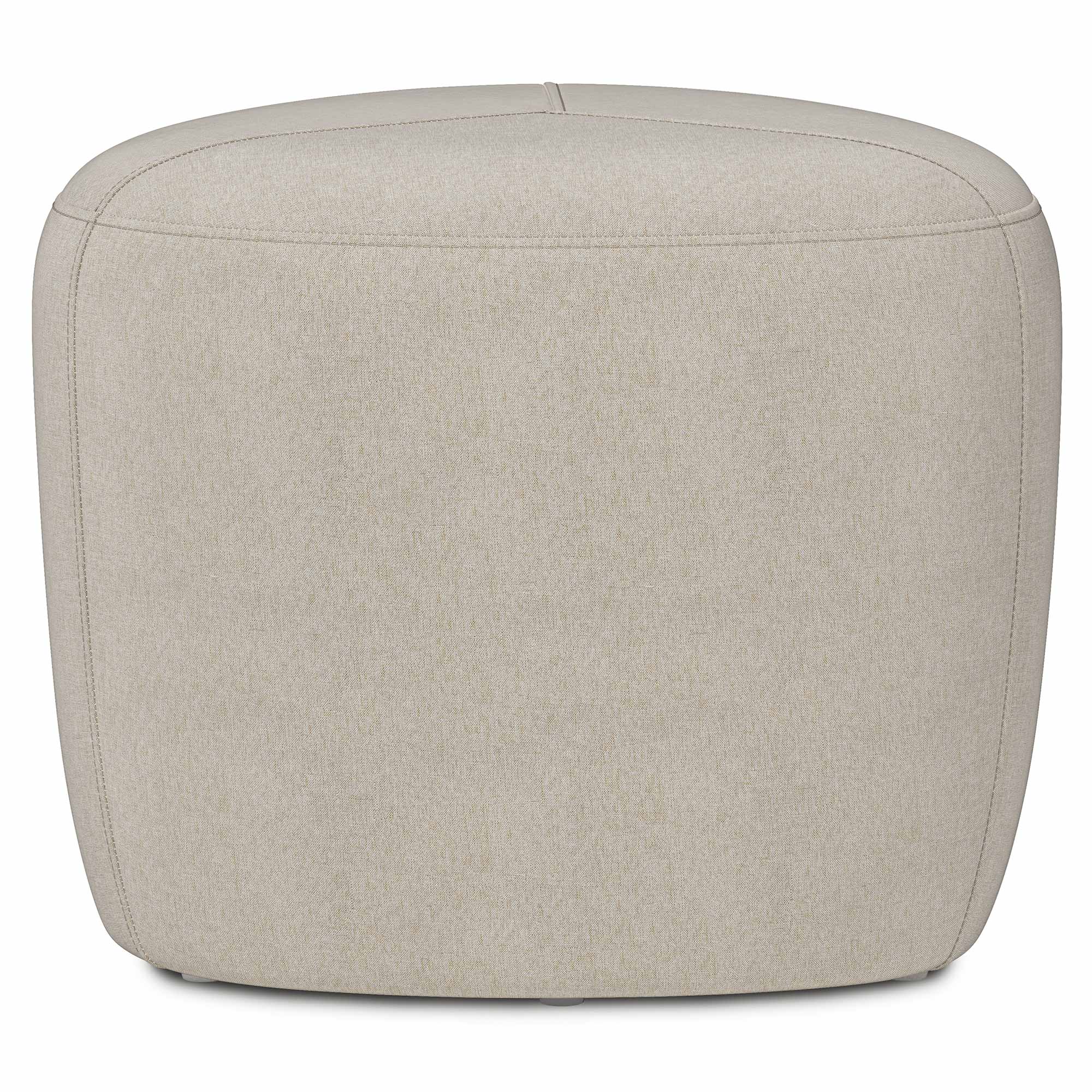 Moore Small Ottoman in Linen