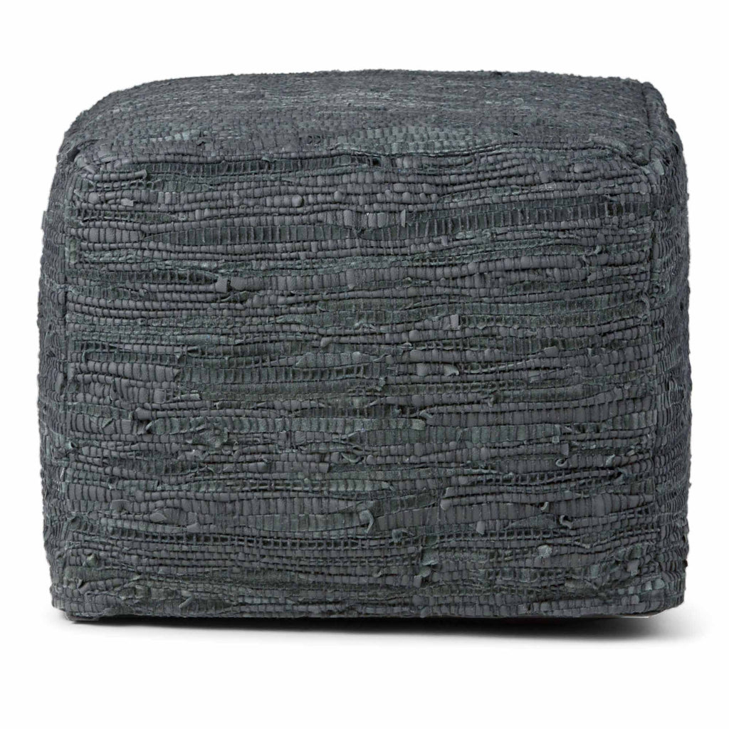 Fredrik Pouf in Genuine Leather