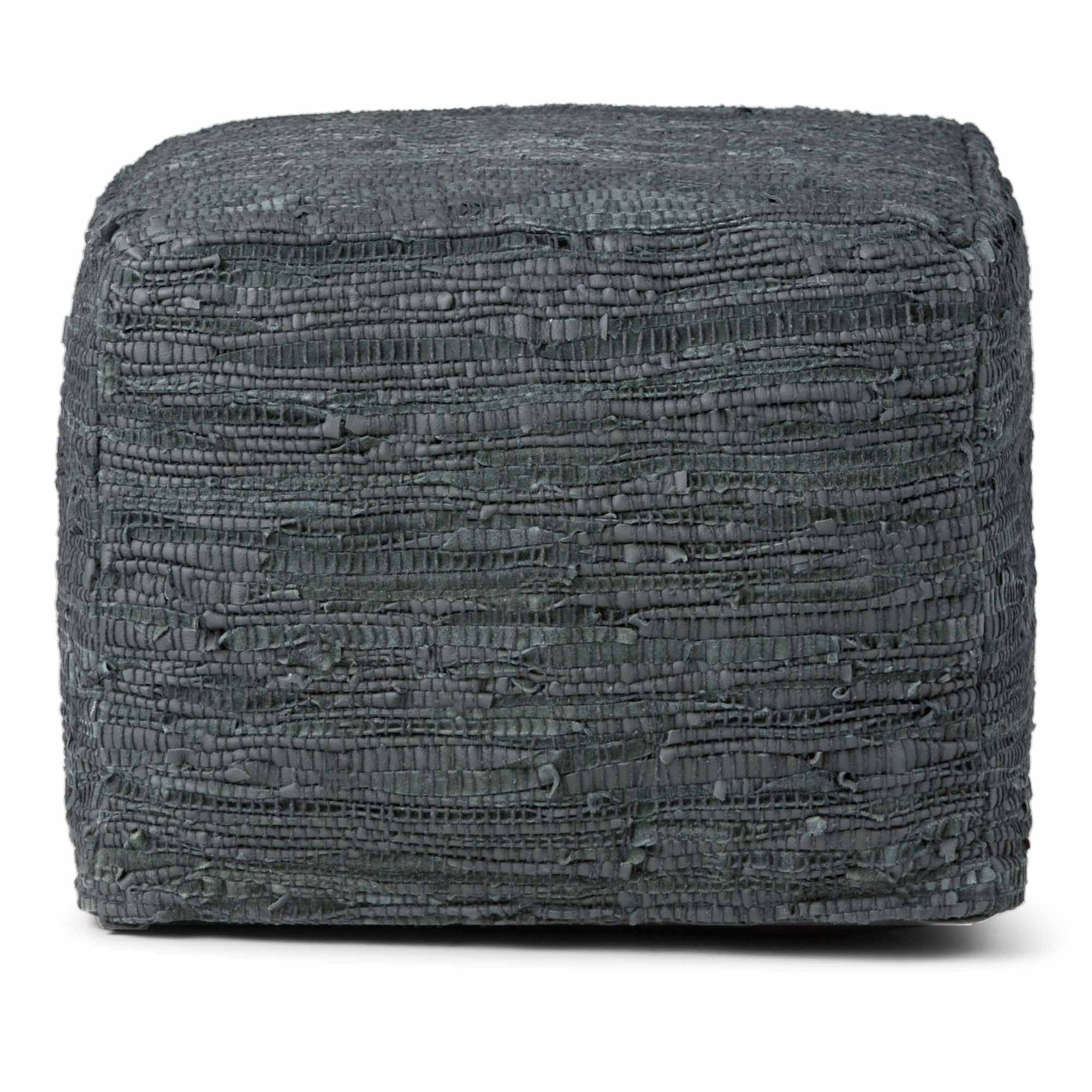 Fredrik Pouf in Genuine Leather