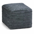 Fredrik Pouf in Genuine Leather