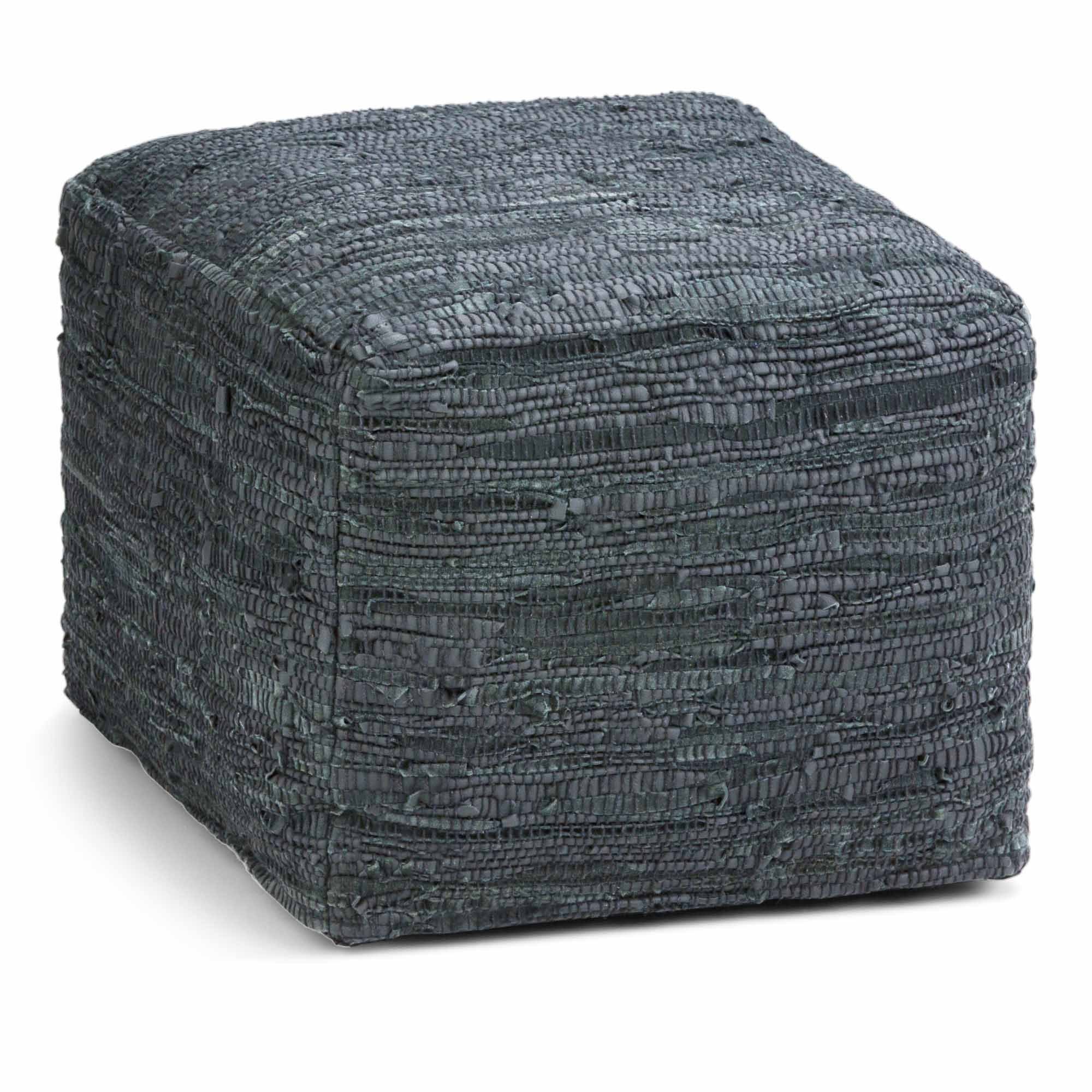 Fredrik Pouf in Genuine Leather