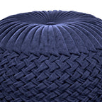 Grafton Velvet Round Pouf
