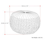 Grafton Velvet Round Pouf