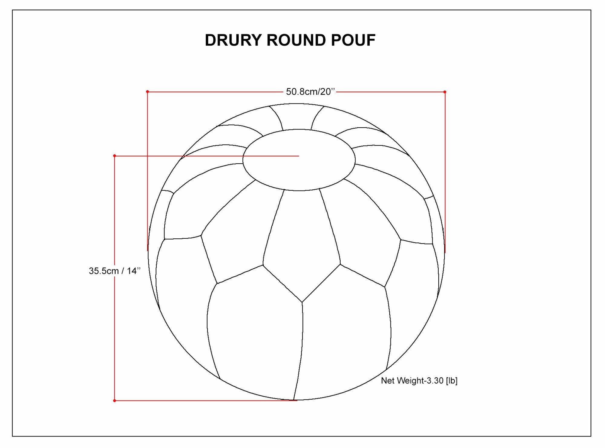 Drury Pouf