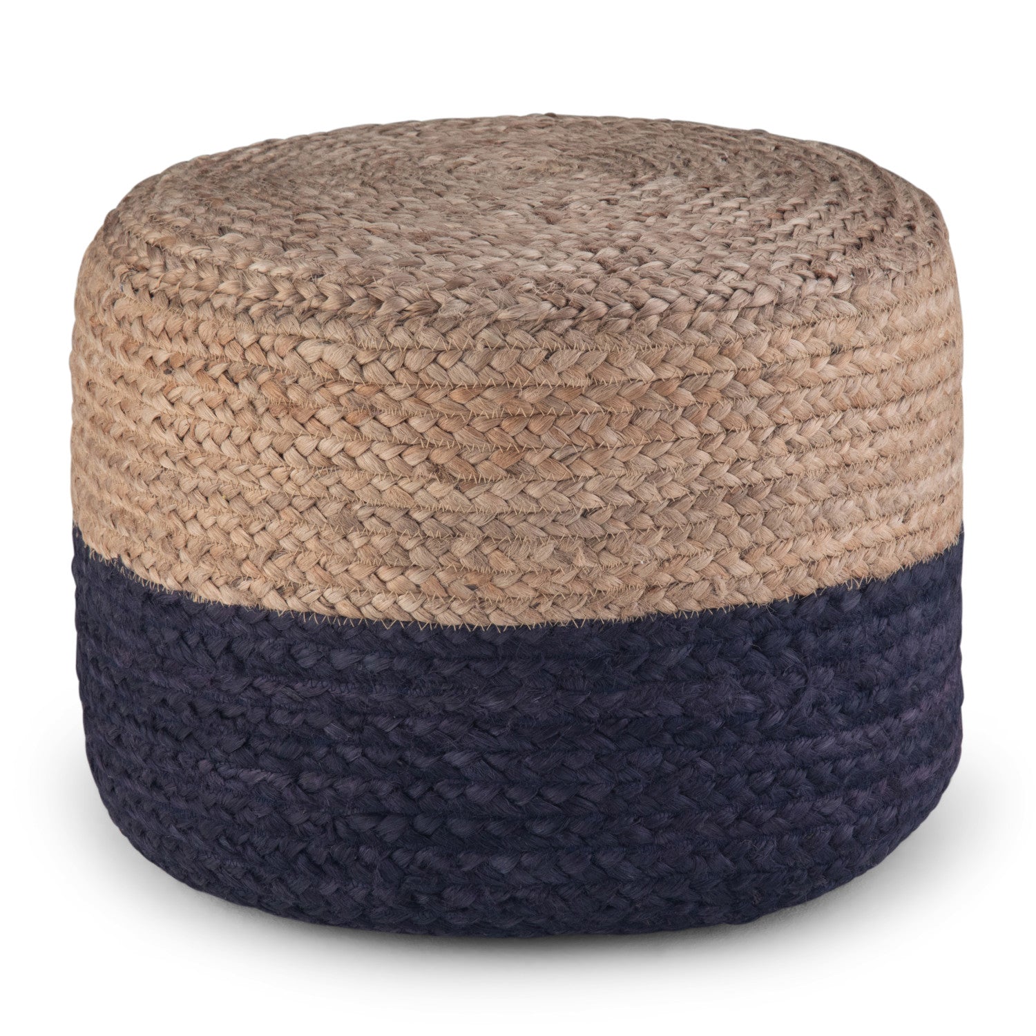 Lydia Pouf in Navy Natural