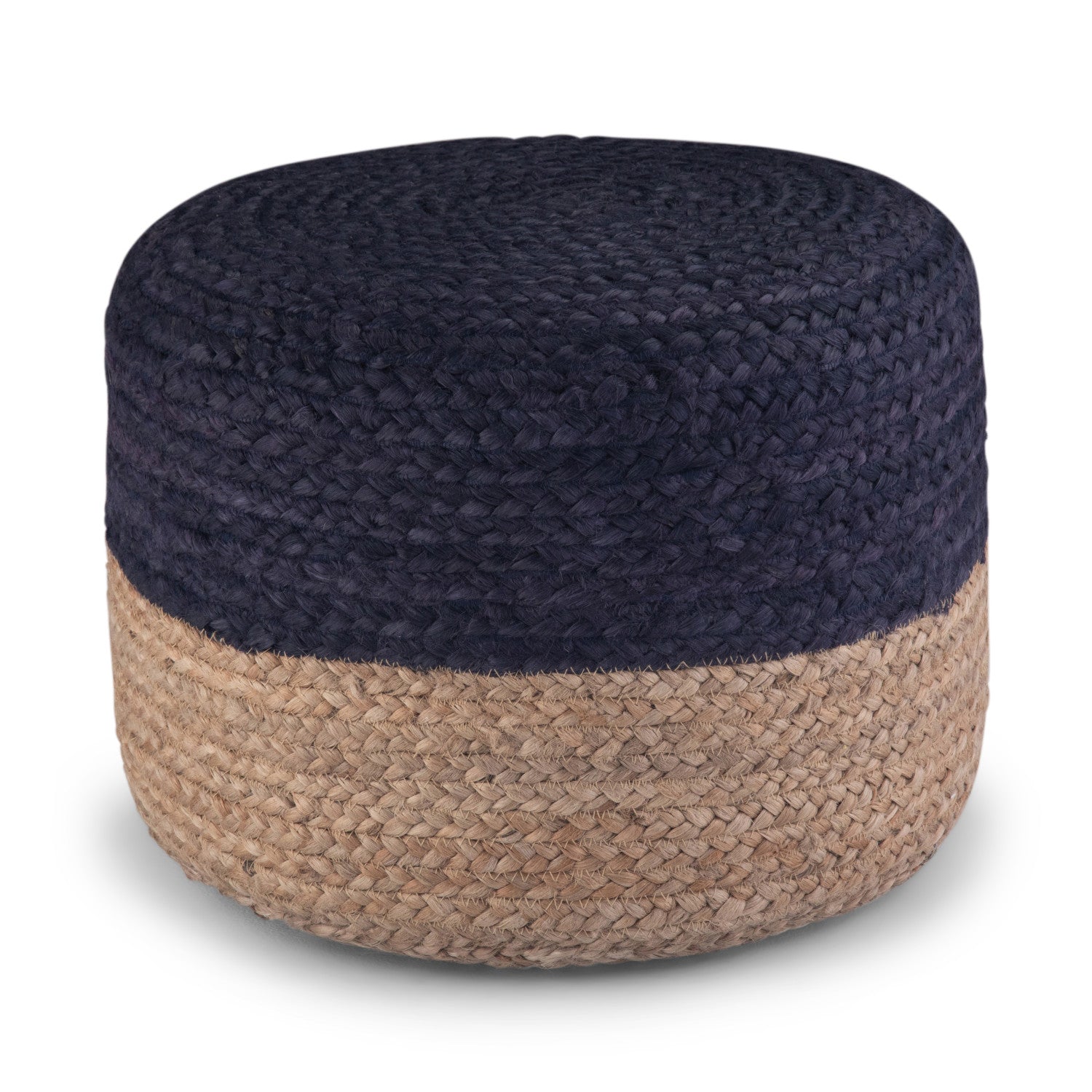 Lydia Pouf in Navy Natural
