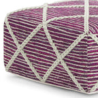 Cowan Pouf in Magenta and Natural