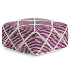 Cowan Pouf in Magenta and Natural