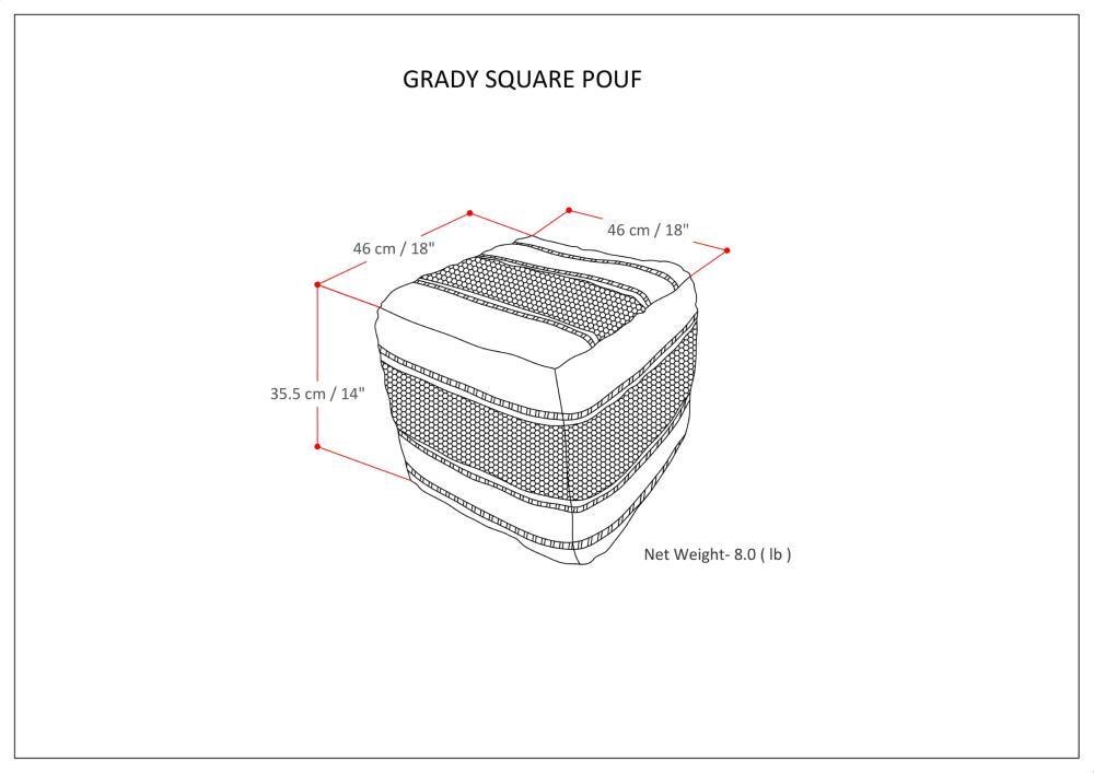 Grady Square Pouf