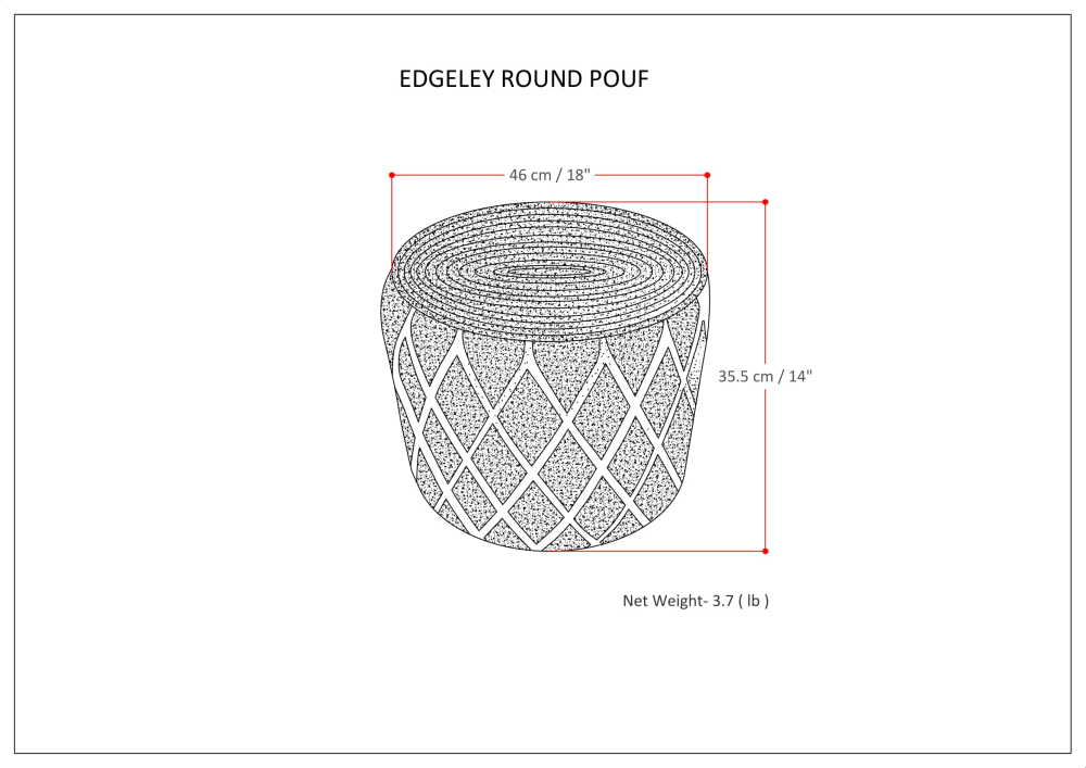 Edgeley Pouf