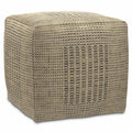 Delilah Square Woven Pouf