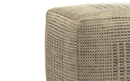 Delilah Square Woven Pouf