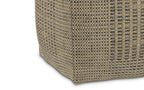 Delilah Square Woven Pouf