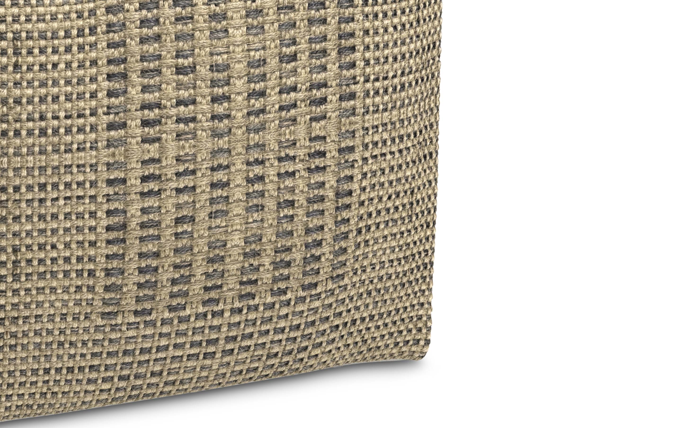 Delilah Square Woven Pouf