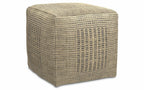 Delilah Square Woven Pouf