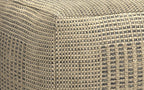 Delilah Square Woven Pouf