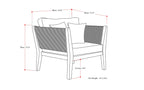 Carmel Outdoor Conversation Chair