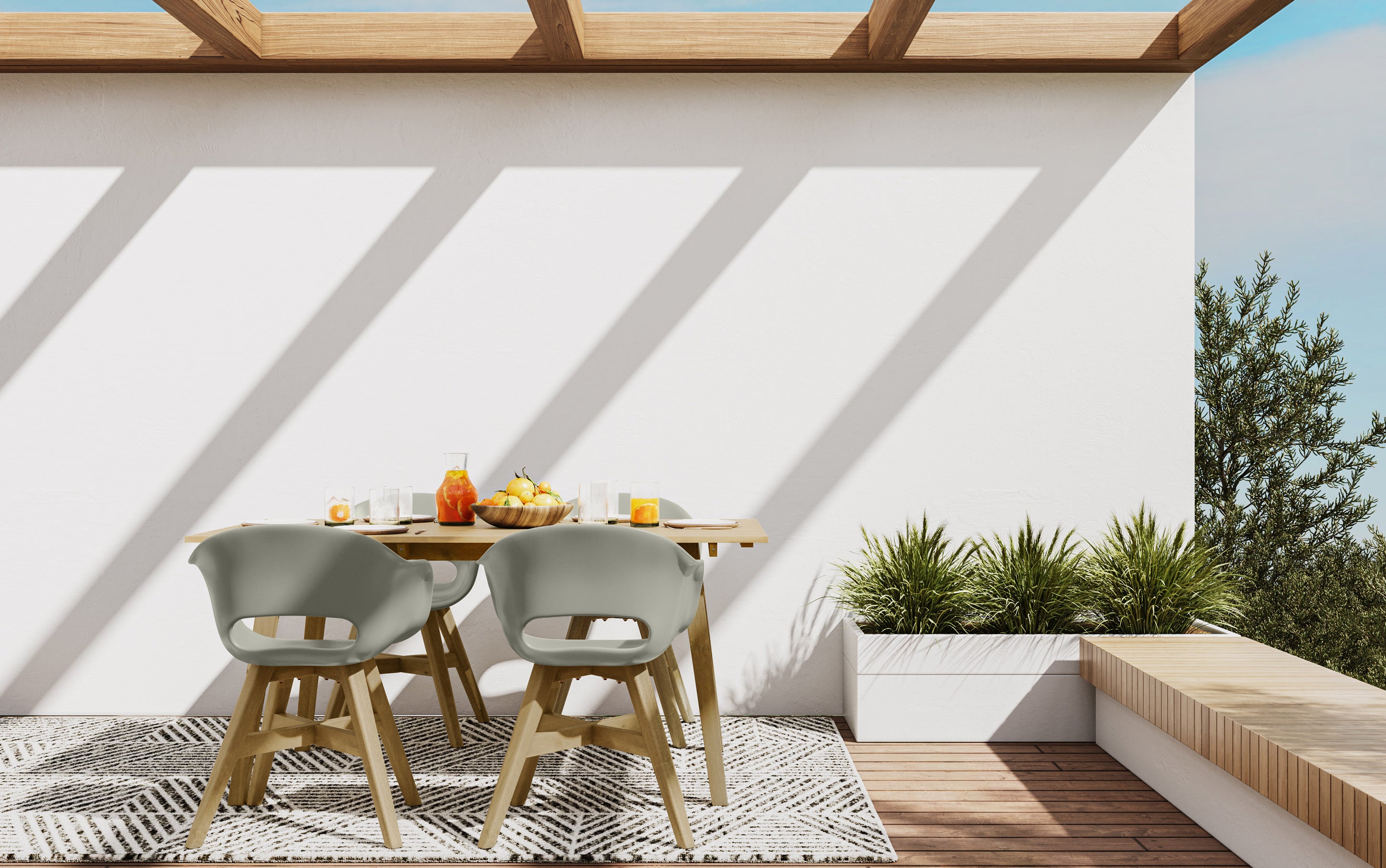 Kona 5 Piece Outdoor Dining Set